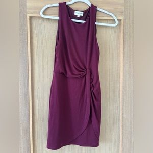 Privacy Please mini dress burgundy wine red sleeveless small s - like new